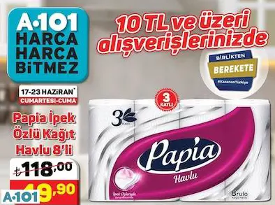 PAPİA İPEK ÖZLÜ KAĞIT HAVLU